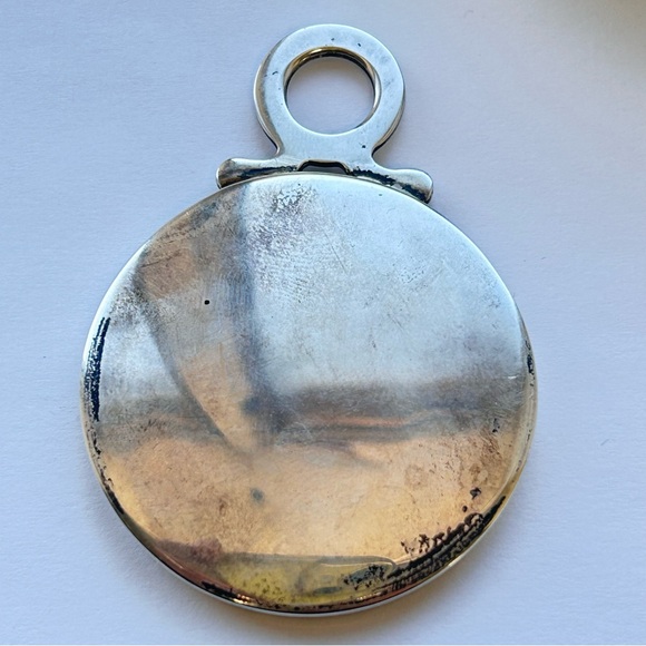 Sterling Silver Round Mirror - Picture 4 of 7